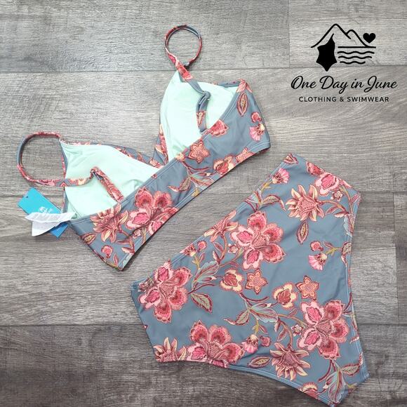 Cupshe Cross Front High Waist Bikini Swimsuit Size M - Picture 6 of 6